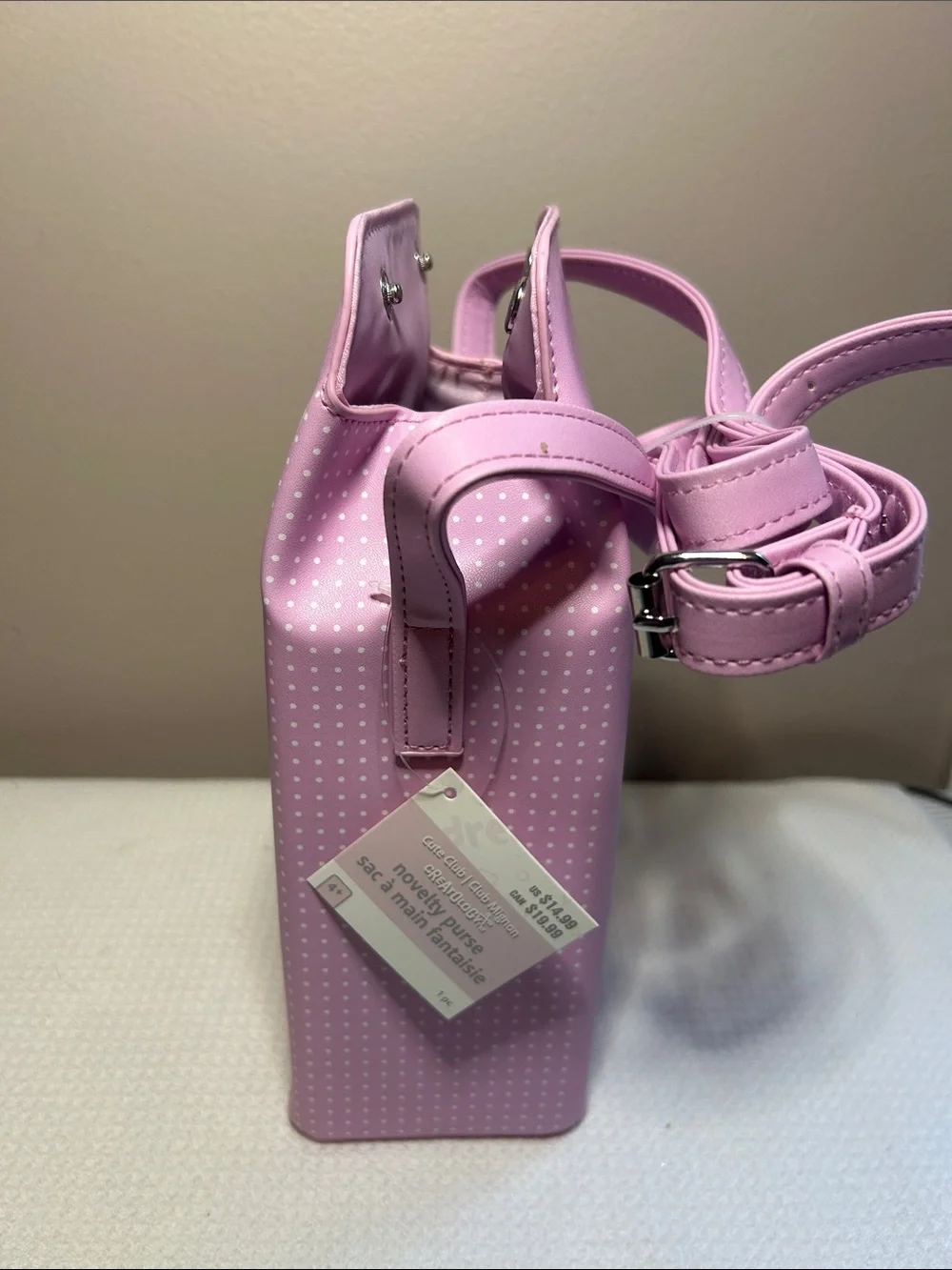 Pink Strawberry Milk Phone Crossbody Bag